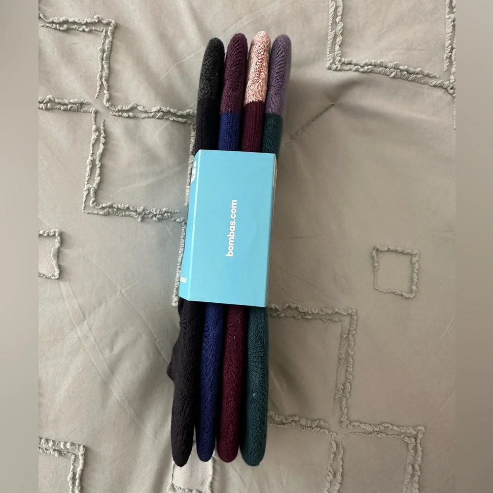 Bombas Cushioned No Show Socks Large NWT Midweight Supima Cotton - Picture 4 of 4